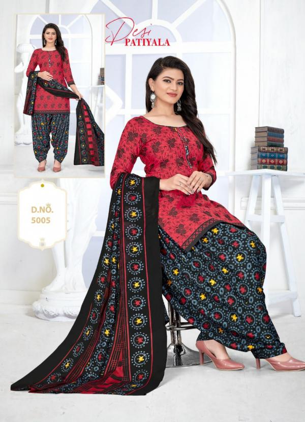 Ganesha Desi Patiyala Vol-5 Cotton Designer Readymade Suit